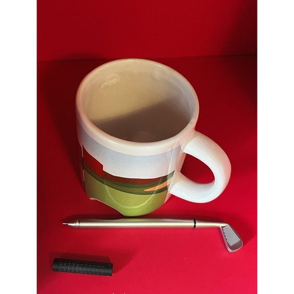 Kikkerland Putter Golfing Ceramic Coffee Cup & Club Pen 🖊️ - Picture 6 of 7